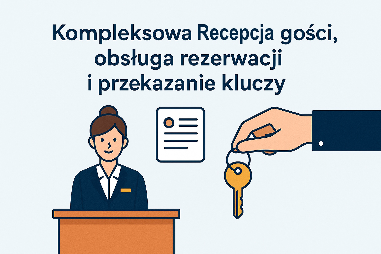 Kompleksowa obsługa gości – recepcja, rezerwacja, przekazanie kluczy